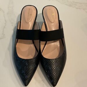 Bandolino Black Textured Mules
